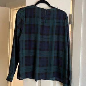 J. Crew plaid blouse